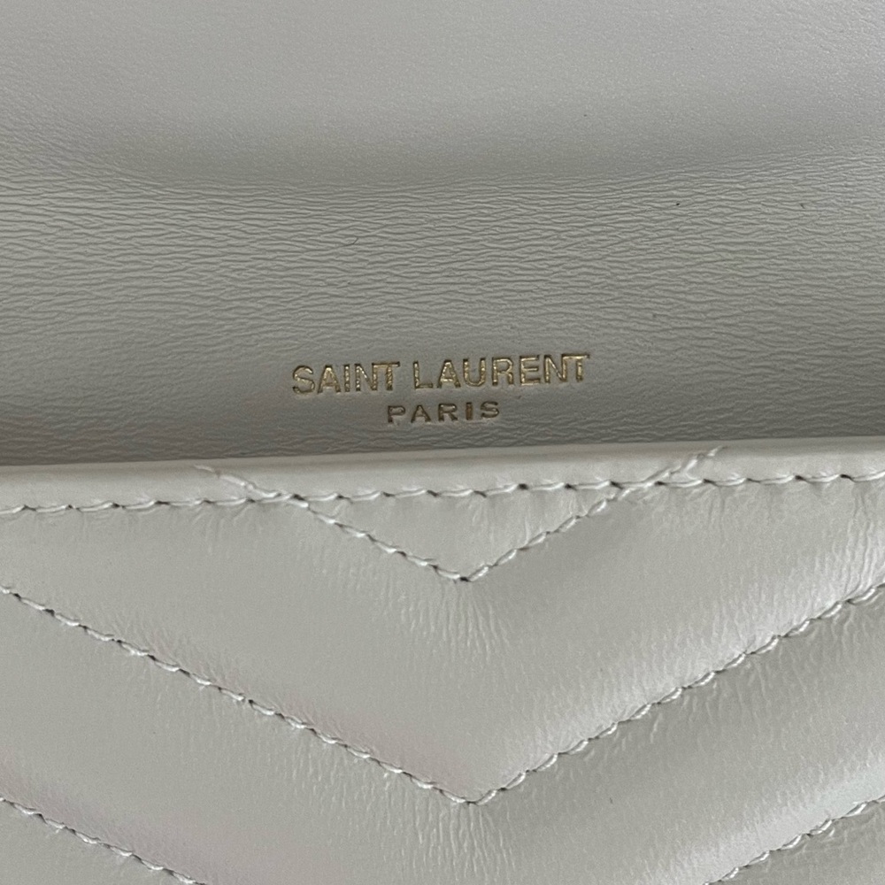 Saint Laurent Quilted Leather Card Holder Wallet - Picture 16 of 16